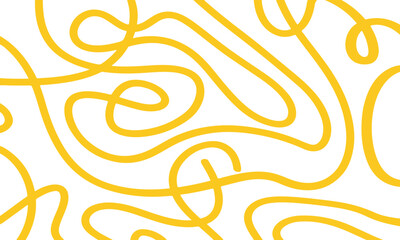 Abstract yellow lines on white background graphic
