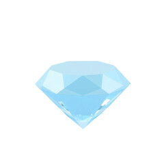 blue topaz gemstone with transparent background PNG and JPEG image