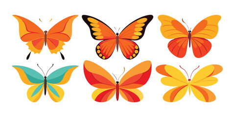 a set of Tranquil Spin Butterfly, Mystic Wink Butterfly, Floating Muse Butterfly, Illusion Flight Butterfly, Moonlit Skip Butterfly, Gentle Leap Butterfly,