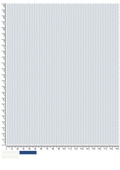 Detailed Image of Striped Fabric with Ruler and Color Swatches for Measurement and Color Matching