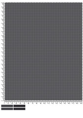 Sample of Gray Fabric with Grid Pattern and Ruler Markings for Measurement and Design This
