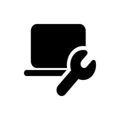 Illustration of a black identification card with rounded corners and white details on a white background