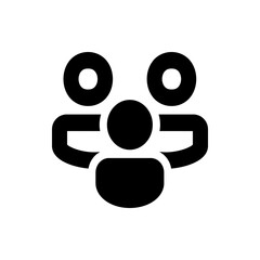 A simple black book icon with rounded corners and a white line representing the book spine design element