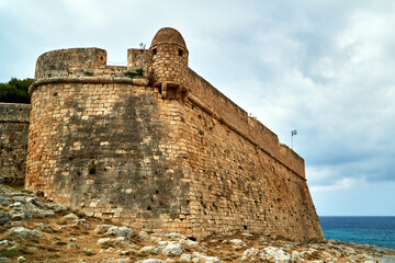 walls of the Venetian, medieval fortress in the city of Rethymnon on the island of Crete © GKor