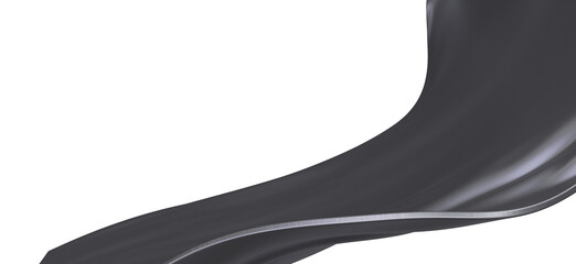 Abstract Black Wave Background