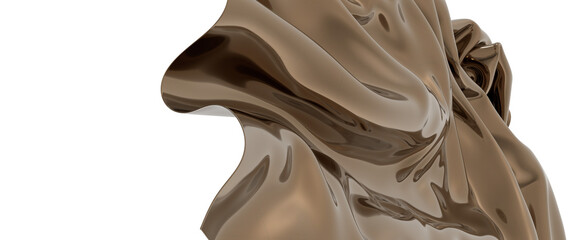 Abstract Brown Draped Fabric Texture