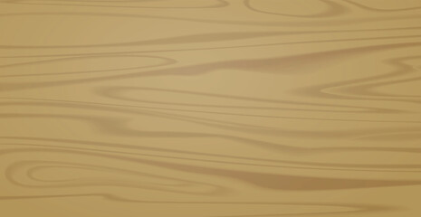 Panoramic texture of light wood with knots - Vector illustration