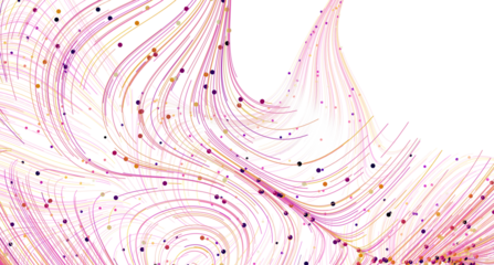 Colorful abstract background with swirling lines and dots. Perfect for modern designs.