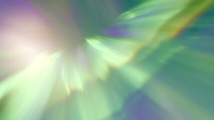 Abstract aurora lights glowing in sky