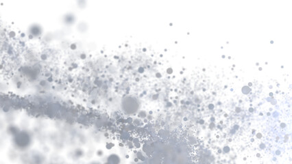 Soft, gray particles floating on white. Perfect for backgrounds, websites, or presentations.