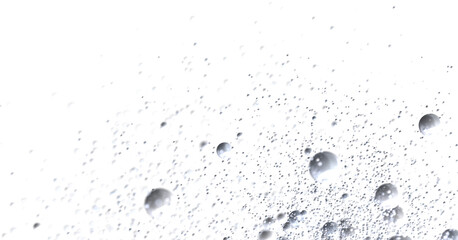 Abstract background with silver bubbles and particles. Perfect for design projects.