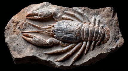 A part of an old crustacean fossil from Mexico.