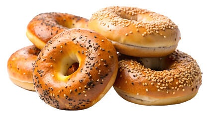bagels isolated on white