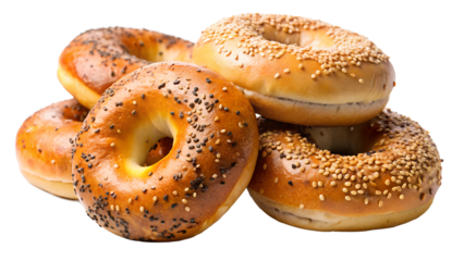 bagels isolated on white