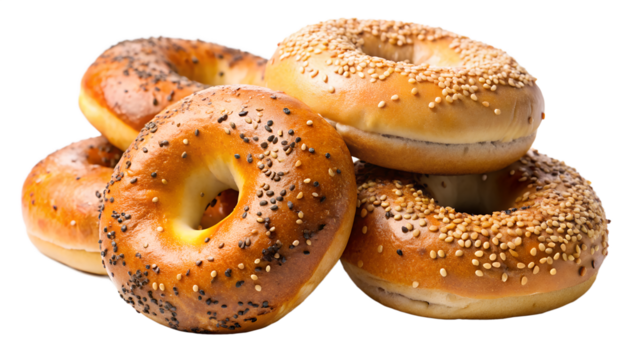 bagels isolated on white