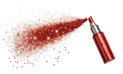 Red Glitter Explosion A Sparkling Celebration of Festive Makeup