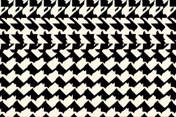 Abstract monochrome zigzag repetitive pattern art