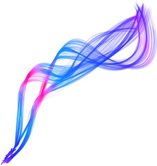 Deep Space Blue Nebula Overlay (Transparent PNG)