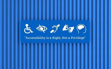 Disabled, Disability Signs, Icons are Visual Presentation. 