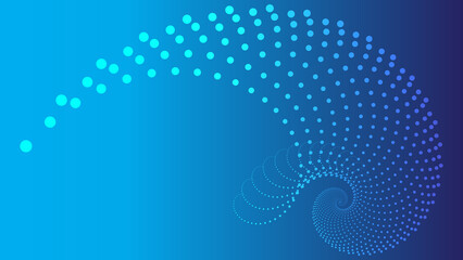 Blue Drop Wave Abstract Background – Futuristic Tech Circle Dots Design
