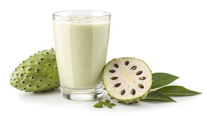 Suco de Graviola in Minimalist Smoothie Glass