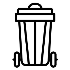 Trash Bin vector style icon