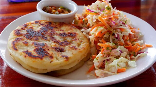 A delicious dish on a white plate.
