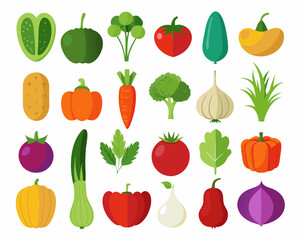 set of vegetables