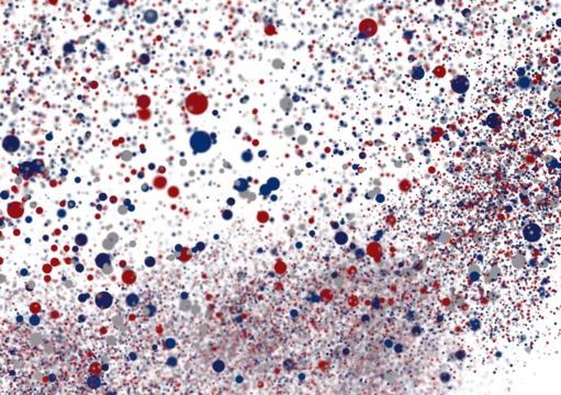 Abstract Red Blue Silver Dots Background Texture