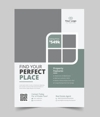Real Estate Business Flyer Template, Property Sale Flyer Design