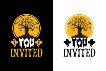 Halloween t shirt design template