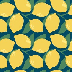 seamless pattern with lemons