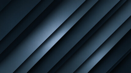 Obraz premium Diagonal dark-blue textured stripes create a layered effect, suggesting depth and sophistication, ideal for modern or minimalist design concepts