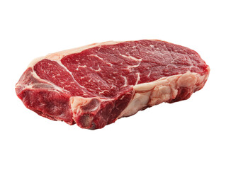 Fototapeta premium Fresh Cut Steak: A close-up shot of a fresh, raw cut of steak, revealing the rich red color and texture, perfect for culinary creations.