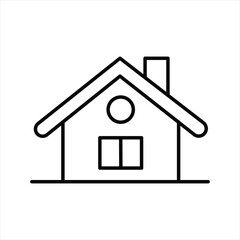 home , house line icon vector on white background.
