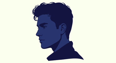 Thoughtful Blue Profile