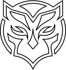 outline tiger, cat, and face-like masks. Perfect for games, avatars, kids’ themes, and creative branding.