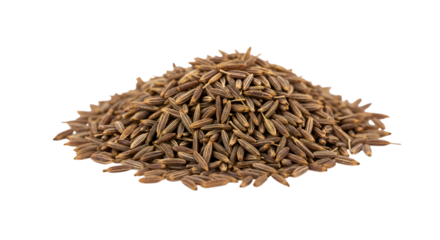 cumin seeds isolated on white isolated PNG on transparent background 