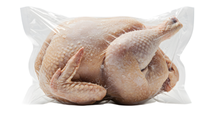 Frozen Chicken In Bag isolated PNG on transparent background 