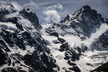 Snow Capped Glacier Peak Meije