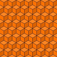 Orange Cube - Egometrical Pattern