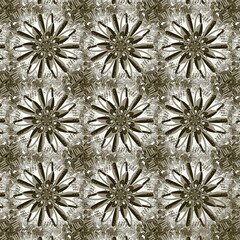 Earth Tone Floral pattern with Muted Brown.Muted brown floral print on warm fabric texture