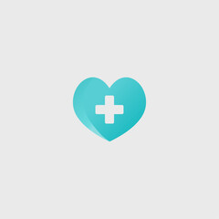 Medical icon logo flat vector design