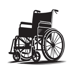 Fototapeta premium wheelchair isolated on white background