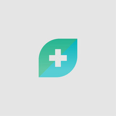 Obraz premium Medical icon logo flat vector design