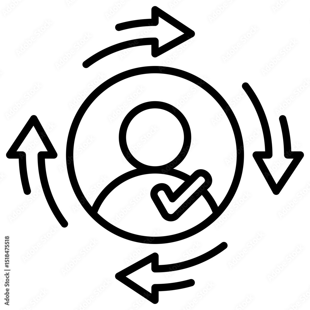 Poster consistency line icon