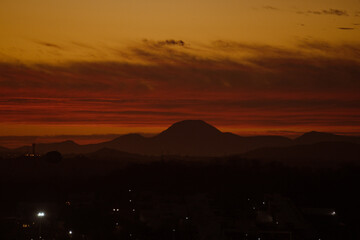 atardecer en el cerro