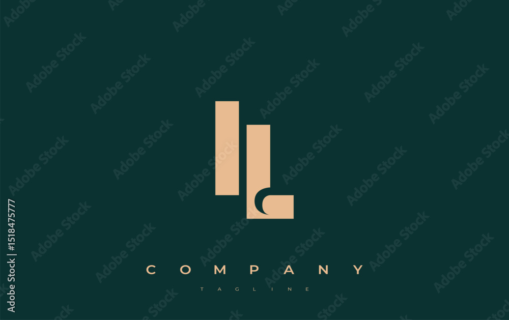 Fototapete il abstract geometric logo design. modern and elegant logo design with simplistic typography element