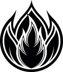 silver fire icon vector with glossy effect Shallotte white