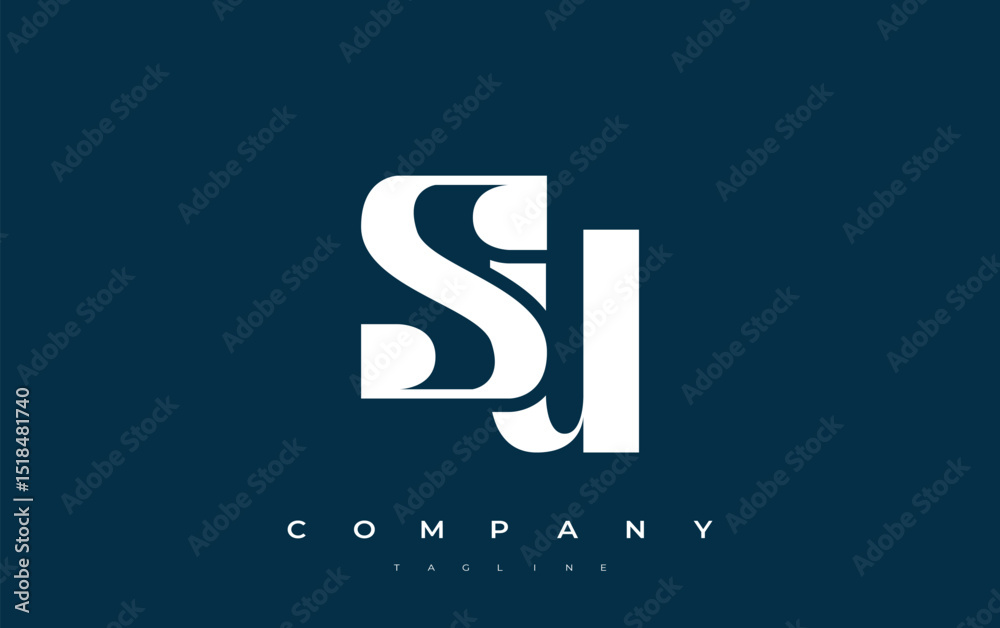 Fototapete su abstract geometric logo design. modern and elegant logo design with simplistic typography element